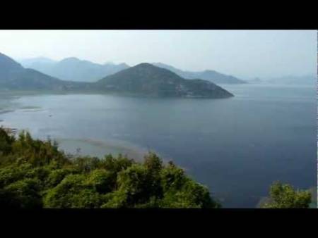 Шкодер. Албания. Islands on Shkoder Lake (Duravci, Montenegro) Видео